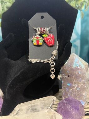 👩‍🏫🍎 ‘TEACHER’ BRIGHTON Charm ‘starter kit’ Bracelet & Colorful Enamel Charms!